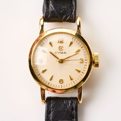 9ct Yellow Gold, 20mm Cyma, Manual Wind Ladies Wristwatch, circa 1957