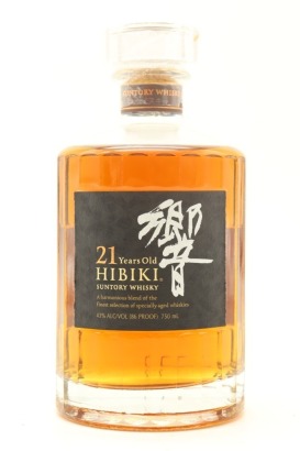 (1) Hibiki 21 Year Old Blended Japanese Whisky, 43% ABV, 750ml (US Import)