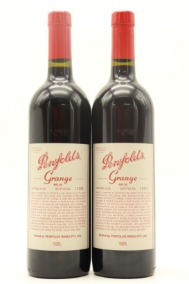 (2) 2008 Penfolds Grange Bin 95, South Australia [JR19] [RP100] [WE98] [WS100] [BC96]