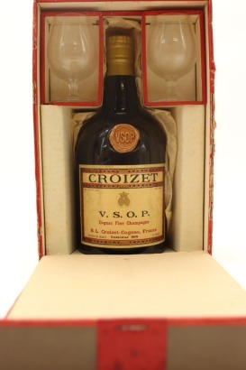 (1) Croizet VSOP Glass Set, Cognac, Circa 1960s - 1970s (GB)