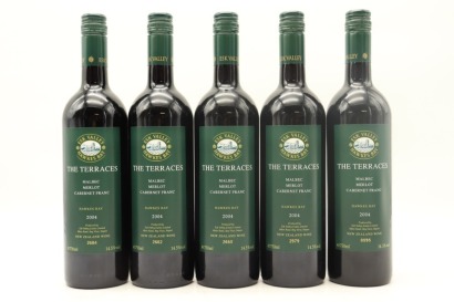 (5) 2004 Esk Valley The Terraces Malbec Merlot Cabernet Franc, Hawkes Bay