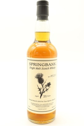 (1) Springbank 1998 Private Cask 21 Year Old Bottled In 2020 For Tara Spirits In Munich, 46.2% ABV