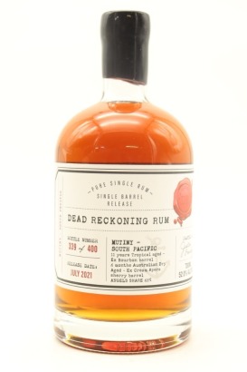 (1) Dead Reckoning Rum - Mutiny South Pacific 11 Year Old Single Barrel Releas, Fiji, 52% ABV