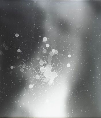 JONATHAN KAY Warm ice, Cold hands #9, photogram from Huapapa/Tasman glacial ice