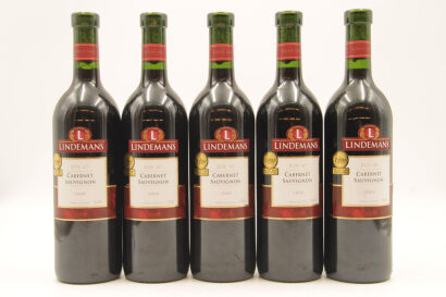 (5) 2000 Lindeman's Bin 45 Cabernet Sauvignon, South Eastern Australia