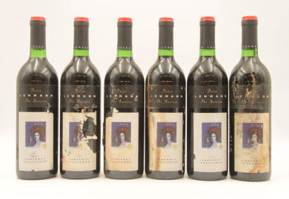 (6) 1994 Peter Lehmann Art Series Cabernet Sauvignon, Barossa Valley (FL) (BS) (SOL) (TL) (TOL)