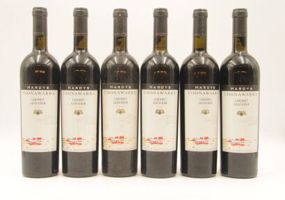 (6) 1996 Hardys Coonawarra Cabernet Sauvignon