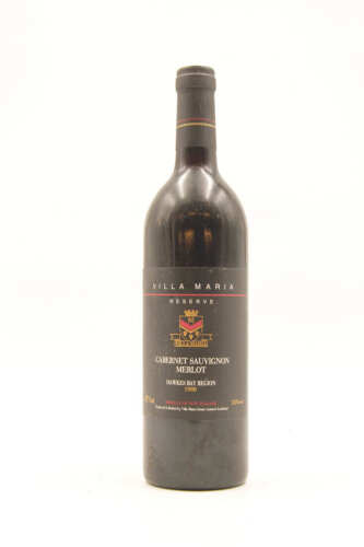 (1) 1990 Villa Maria Reserve Cabernet Sauvignon Merlot, Gimblett Gravels