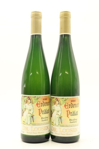 (2) 2000 Dr. Loosen Erdener Pralat Riesling Auslese Goldkapsel, Mosel