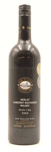 (1) 2004 Esk Valley Winemakers Reserve Merlot Malbec Cabernet, Gimblett Gravels