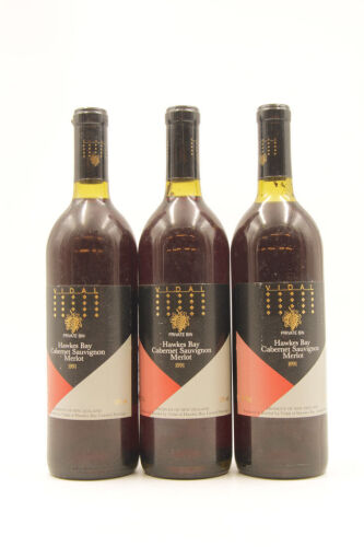 (3) 1991 Vidal Estate Legacy Cabernet Sauvignon Merlot, Gimblett Gravels (CC)