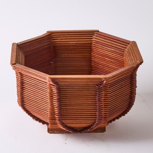 A Prison Art Bowl Made from Popsicle Sticks