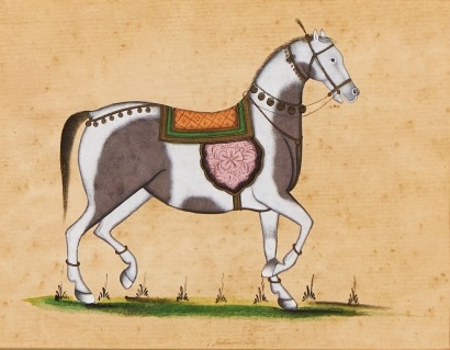 A Miniature Painting of a Horse, India