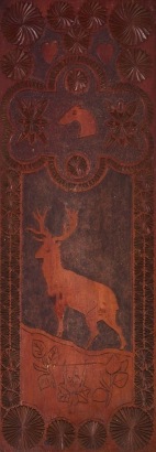 A Carved Panel with Stag Design