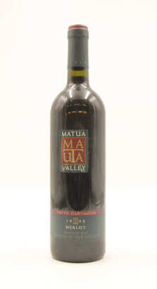 (1) 1998 Matua Valley Single Vineyard Matheson Merlot, Hawke's Bay (TL)