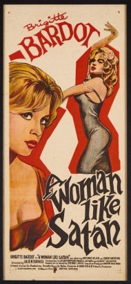 A Framed Movie Poster Bill of A Woman Like Satan