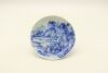 A Chinese Jingdezhen' Bai Zhou Cha Yao' Blue and White 'Landscape' Tea Saucer