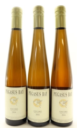 (3) 2016 Pegasus Bay Encore Noble Riesling, Waipara, 375ml