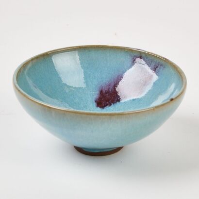 A Chinese Purple-Splashed Jun-Glazed Small Bowl