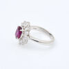 Platinum, 1.52ct Ruby / 1.18ct Diamond Ring - As new - 2