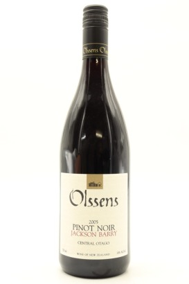 (1) 2005 Olssens of Bannockburn Jackson Barry Pinot Noir, Central Otago