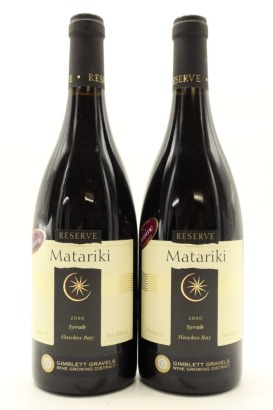 (2) 2000 Matariki Reserve Syrah, Hawke's Bay