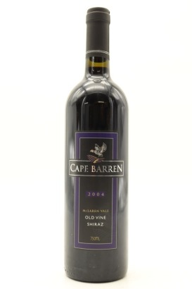 (1) 2004 Cape Barren Old Vine Shiraz, McLaren Vale