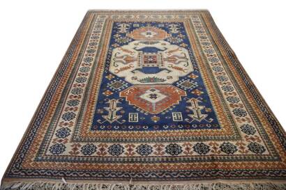 A Large Hand Knotted Turkish Carpet with Overall Geometric Design