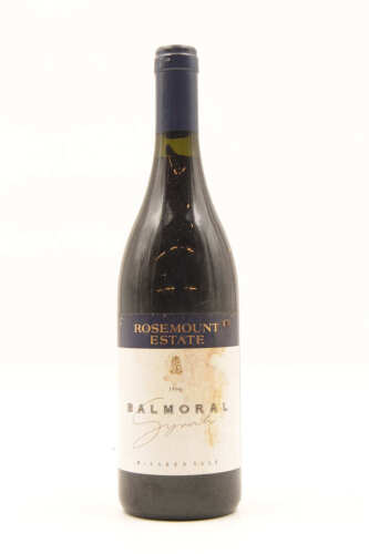 (1) 1996 Rosemount Estate Balmoral Syrah, McLaren Vale (SOL)