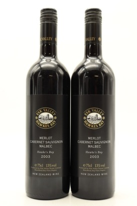 (2) 2003 Esk Valley Merlot - Cabernet Sauvignon - Malbec, Gimblett Gravels