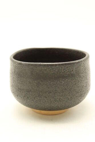 A Japanese 20th Century Studio Black-glazed Tea Bowl