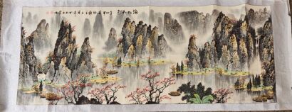 Chinese Painting-Spring in Lijiang River