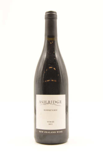 (1) 2011 Ash Ridge Estate Syrah, Hawke's Bay