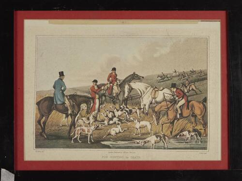 Set of Four Reproduction Hunting Prints