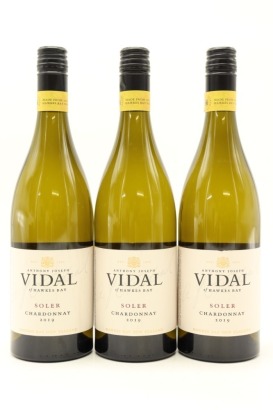 (3) 2019 Vidal Estate Soler Chardonnay, Hawke's Bay