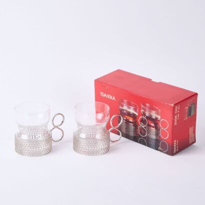 A Pair of Boxed Tsaikka Glasses by Timo Sarpaneva for ittala