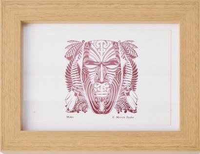 E. MERVYN TAYLOR Moko Christmas Card