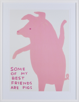 DAVID SHRIGLEY Untitled Some of My Best Friends Are Pigs 2019