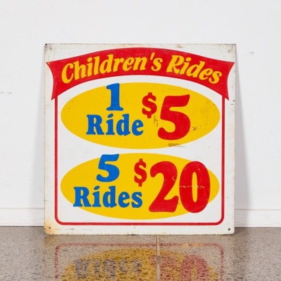 A Tin Advertising Sign