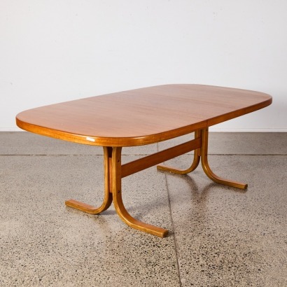 A Mid-Century Extendable Danish Dining Table