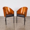 A Pair Of Moulded Ply Three Legged Chairs - 2