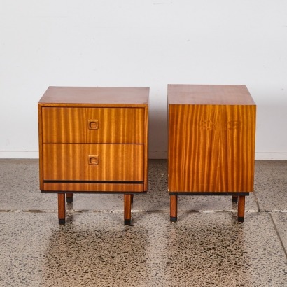A Pair Of Mid-Century Bedside Drawers