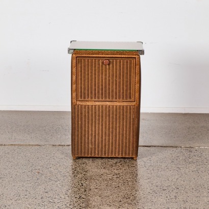 A Lloyd Loom 1930s Laundry Hamper
