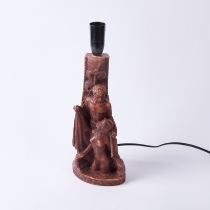 A Resin Figural Lamp