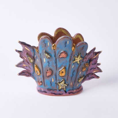 A Rosemarie Brittain Slab Vase