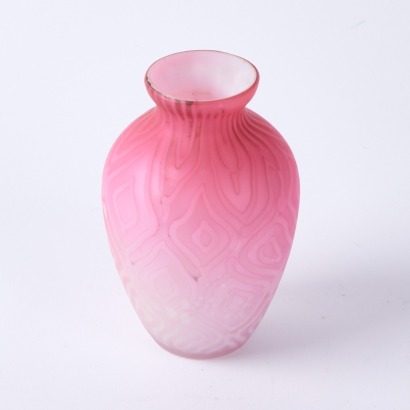 An Antique Satin Glass Vase