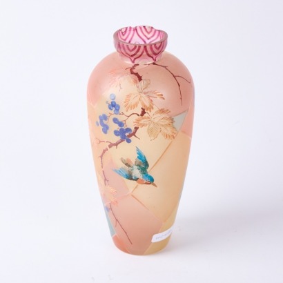 A Royal Flemish Mt. Washington Glass Co Vase Circa 1890 AF