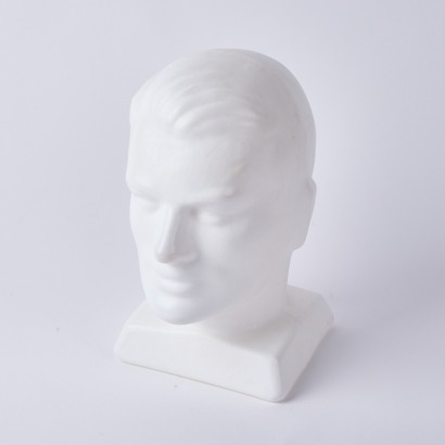 A Molded Plastic Mannequin Head