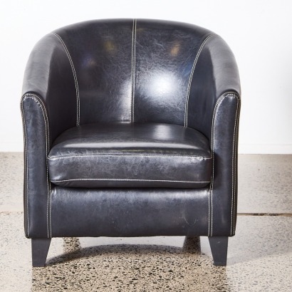 A Black Tub Chair