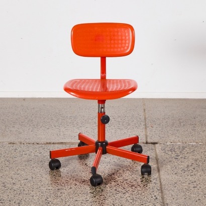 A Orange Retro Kids Chair